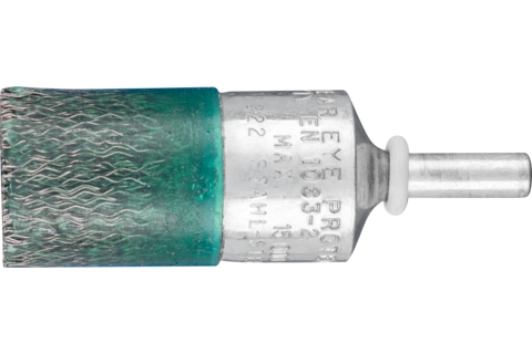 Wulkanizowana szczotka pędzelkowa niepleciona PBV Ø22 mm trzpień Ø6 mm drut stalowy Ø0,25