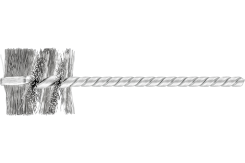 Szczotka wewnętrzna IBU Ø25 × 25 mm trzpień Ø3,8 mm drut ze stali nierdzewnej Ø0,20