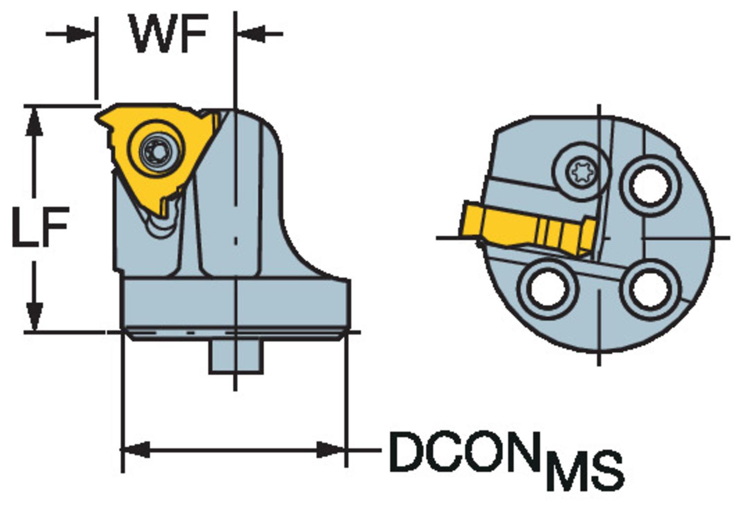 CoroThread® 266, głowica do toczenia gwintów SL-266RFG-202514-16