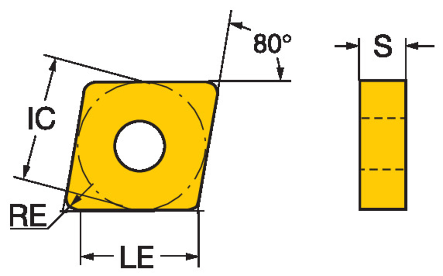 T-Max® P, płytka tokarska CNGG 12 04 01-SGF   1125