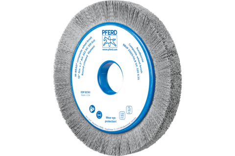 Szczotka kompozytowa tarczowe RBUP Ø250 x 25 x 50,8 mm włókno SiC do otworu Ø0,55 mm, ziarno 320, stacjonarne