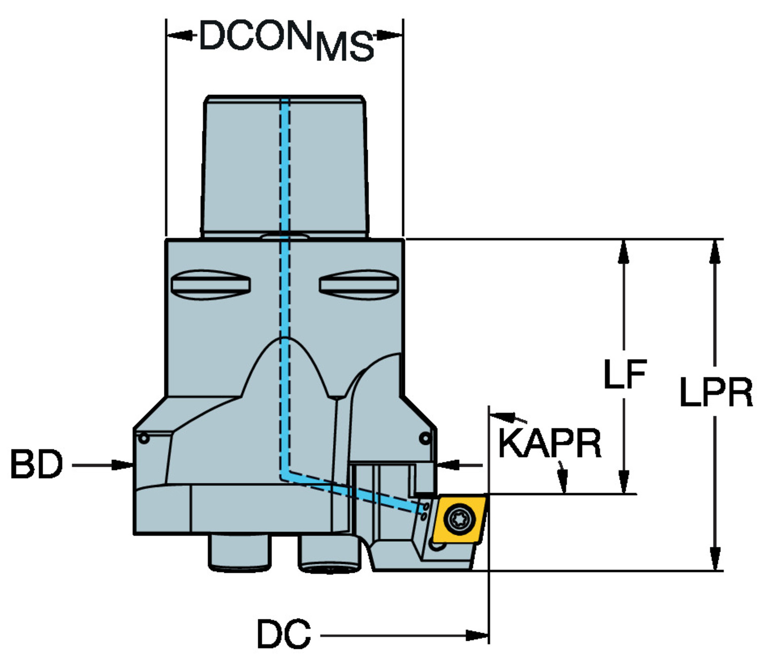 CoroBore® BR10, narzędzie do zgrubnego wytaczania wstecznego BR10-91CC12F-C5
