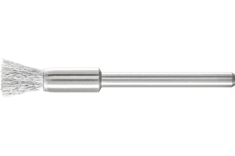 Miniaturowa szczotka-pędzelek PBU Ø5 mm trzpień Ø3 mm drut stalowy Ø0,10