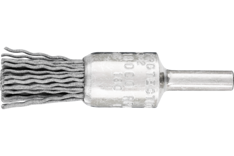 Niepleciona szczotka-pędzelek PBU Ø15 mm trzpień Ø6 mm włókno SiC Ø0,90 ziarno 180