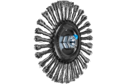 Szczotka tarczowa pleciona RBG Ø178 × 13 mm M14 drut ze stali nierdzewnej Ø0,50 mm do szlifierki kątowej