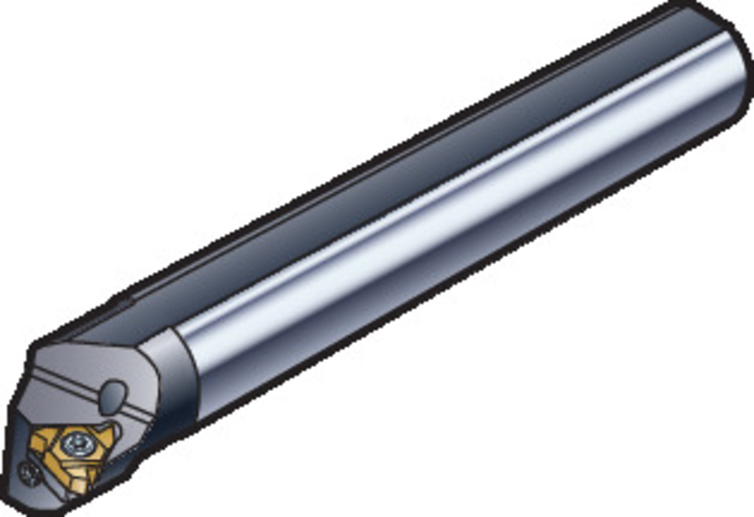 T-Max® U-Lock, węglikowy wytaczak do toczenia gwintów L166.0KF-D08C-2C