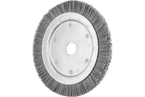 Szczotka tarczowa wąska niepleciona RBU Ø250 × 16xvariable otwór, włókno SiC Ø0,90 ziarno 180