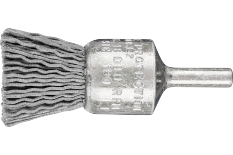 Niepleciona szczotka-pędzelek POS PBU Ø20 mm trzpień Ø6 mm włókno SiC Ø0,90 ziarno 180