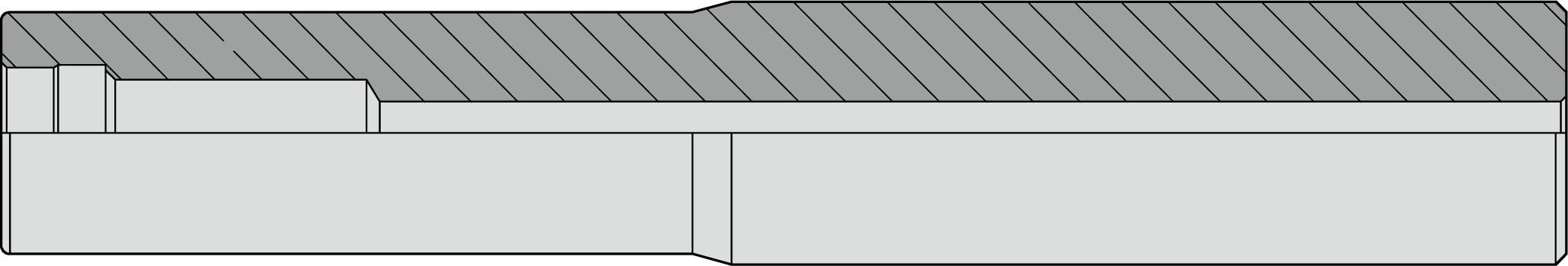 Trzpień do mocowania frezów modularnych EM-M12-D25ZC25-L150