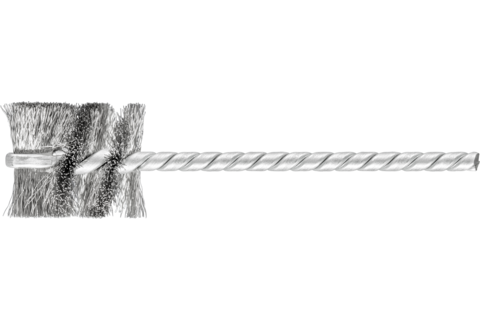 Szczotka wewnętrzna IBU Ø22 × 25 mm trzpień Ø3,8 mm drut stalowy Ø0,12