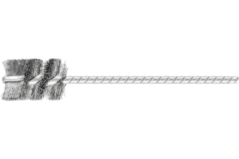 Szczotka wewnętrzna IBU Ø16 × 25 mm trzpień Ø3,2 mm drut stalowy Ø0,20