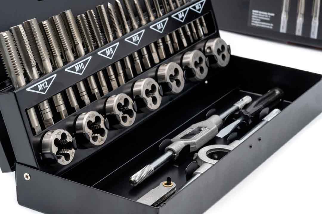 Zestaw HSSG: Gwintowniki ręczne | Narzynki | Narzędzia: M3-12