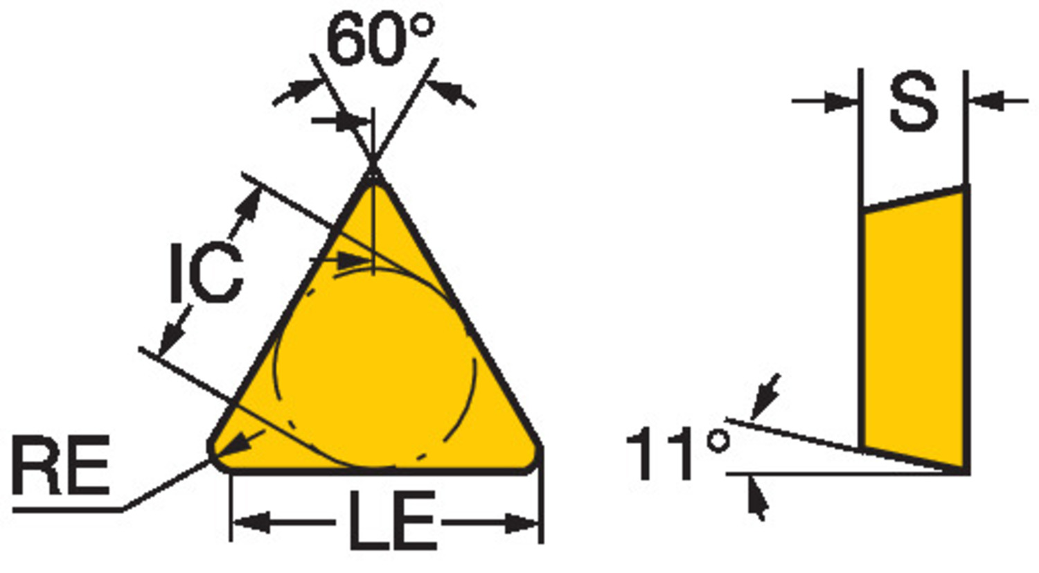 T-Max®, płytka tokarska TPUN 11 03 08       H13A
