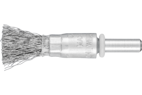 Niepleciona szczotka-pędzelek PBU Ø10 mm trzpień Ø6 mm drut stalowy Ø0,20