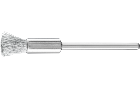 Miniaturowa szczotka-pędzelek PBU Ø5 mm trzpień Ø2,34 mm drut stalowy Ø0,10