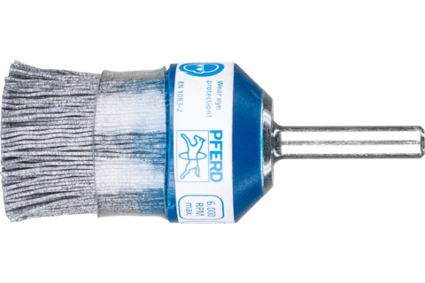 Szczotka kompozytowa pędzelkowe FLEX RBUP Ø28 mm, trzpień Ø6 mm, włókno SiC Ø0,55 mm, ziarno 120, stacjonarne