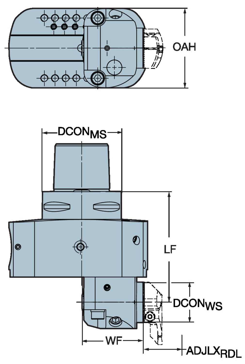 Nastawny adapter ze złącza Coromant Capto® na złącze CoroTurn SL® 825-150SL32-C6