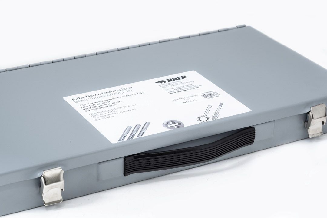 Zestaw HSSE do stali nierdzewnej: Gwintowniki ręczne | Narzynki | Narzędzia: M3-12