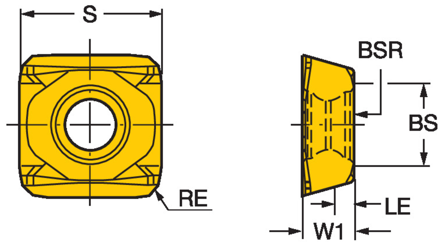 Auto AF, płytka frezarska N260.8-1204-F       3330