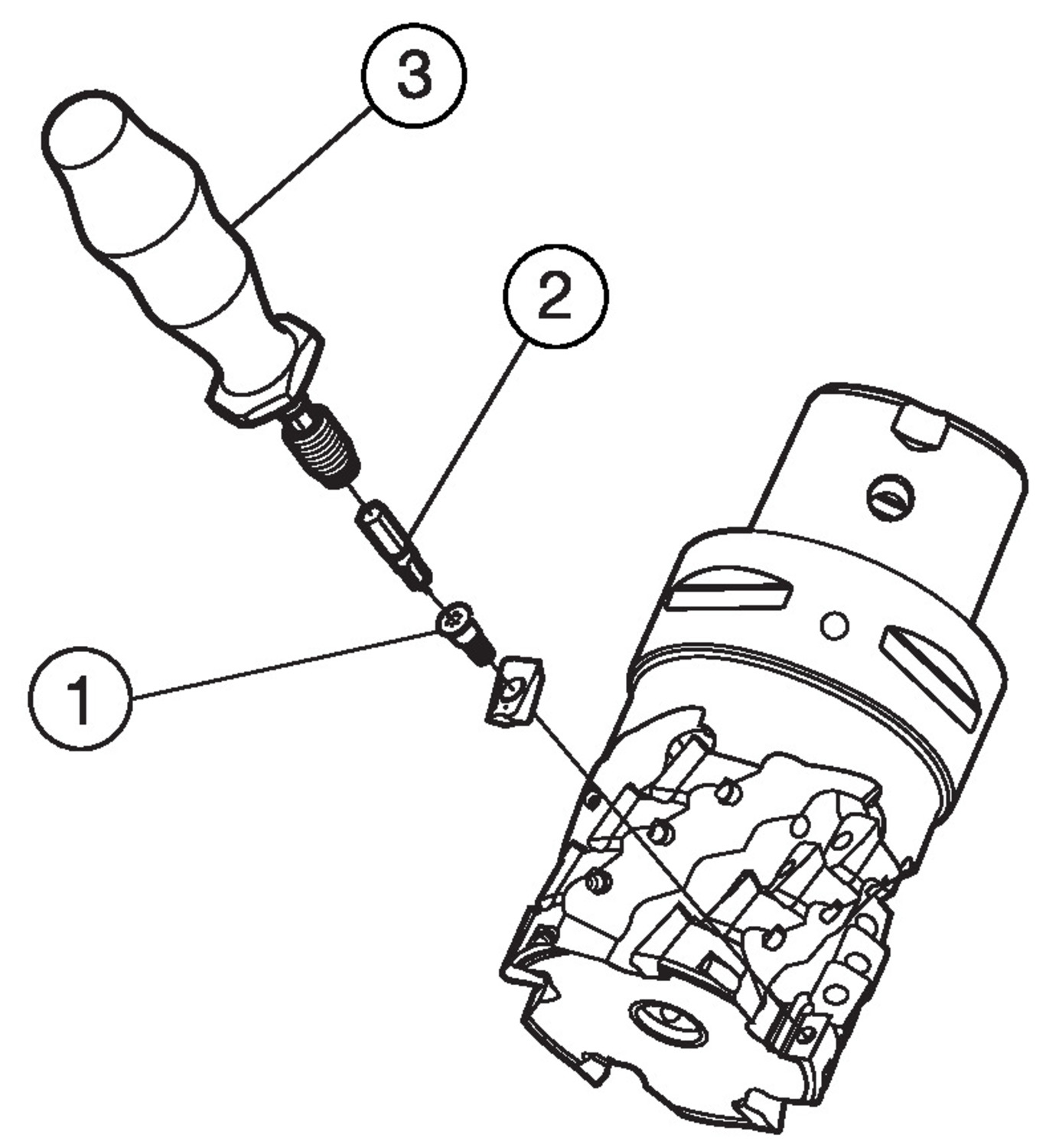 CoroMill® 390, długoostrzowy frez walcowo-czołowy R390-040A40-45M