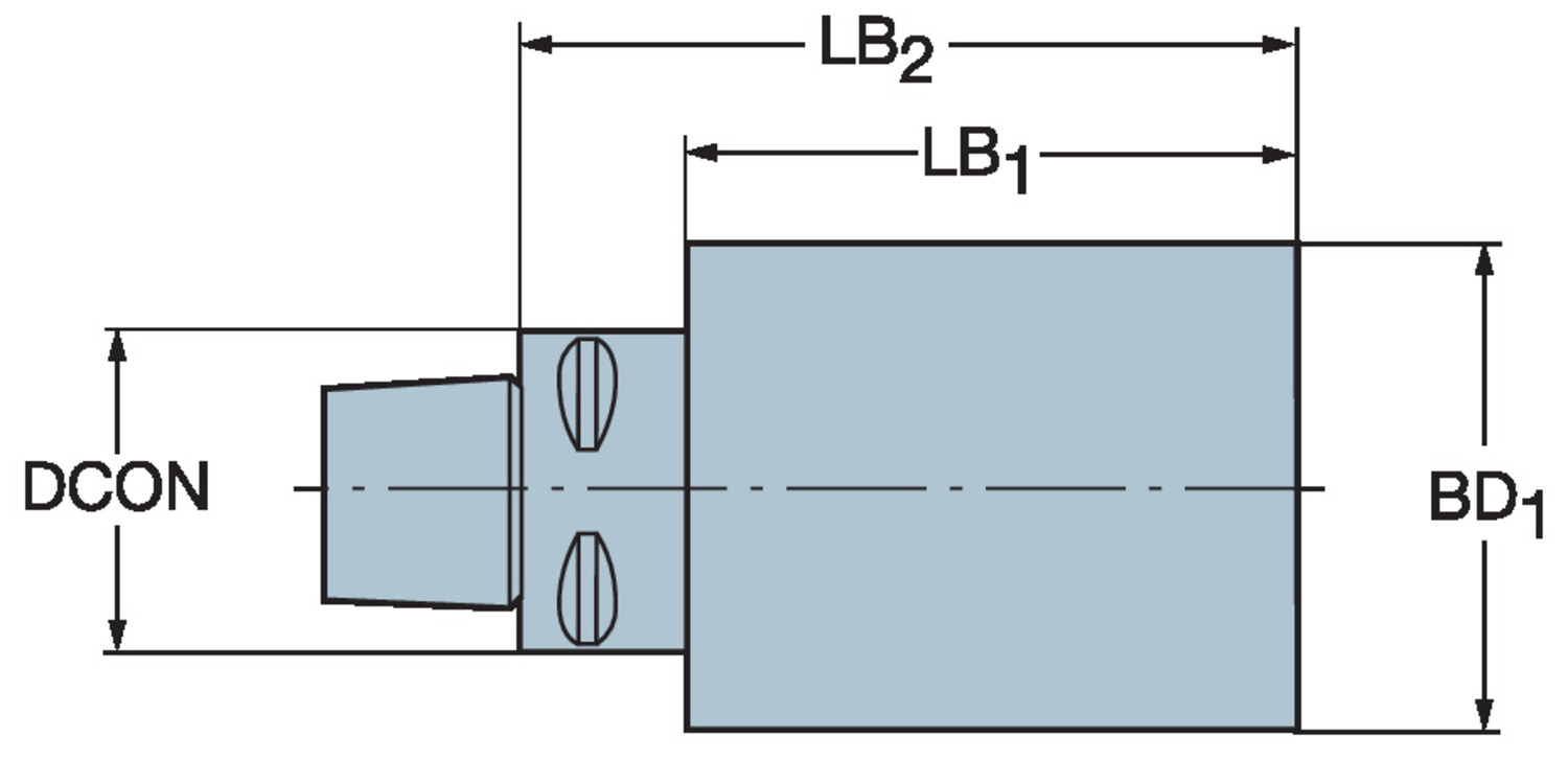 Półfabrykat stalowy ze złączem Coromant Capto® C6-NR-130095-BE