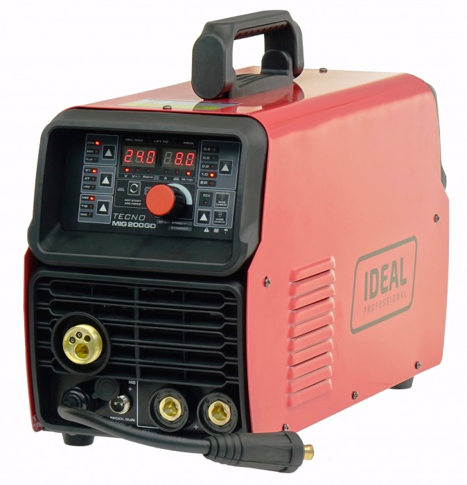 Półautomat spawalniczy TECNO MIG 200GD MIG/TIG/MMA SYNERGIC VRD ALU
