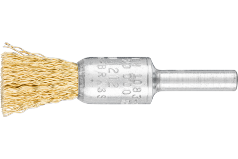 Niepleciona szczotka-pędzelek PBU Ø13 mm trzpień Ø6 mm drut mosiężny Ø0,30