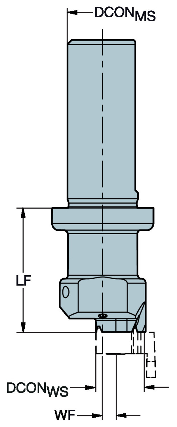 Adapter z chwytu cylindrycznego na złącze CoroCut® MB R429U-A16-19030MB09