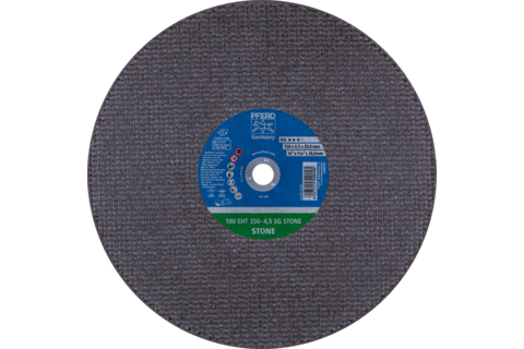 Ściernica tarczowa do cięcia do szlifierki-przecinarki EHT 350 × 4,5 × 20 mm SG STONE do kamienia (100 m/s)