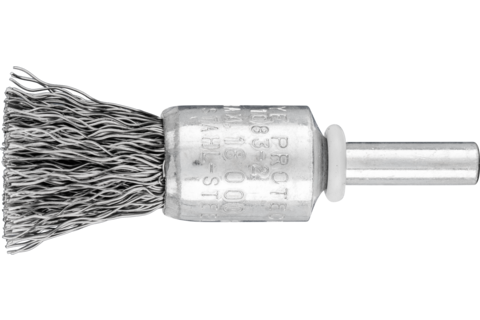 Niepleciona szczotka-pędzelek POS PBU Ø15 mm trzpień Ø6 mm drut stalowy Ø0,35 mm