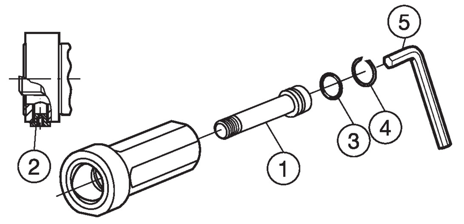 Adapter z chwytu cylindrycznego ze spłaszczeniami na złącze Coromant Capto® C6-NC3000-14054-A40