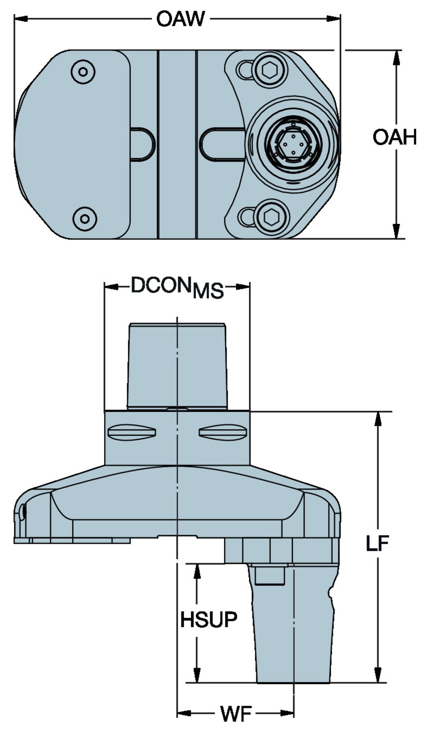 Adapter nastawny z szybkomocującym złączem Coromant Capto® 820-150C4-QC-C8