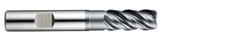 Frez palcowy do obróbki zgrubnej ONLY ONE HSS-PM 44°/44.5°/45° 4F Y-Coating 16(R1)x16x32(44)x92