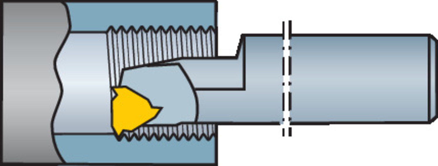 T-Max® U-Lock, wytaczak do toczenia gwintów L166.0KF-16-1625-11B
