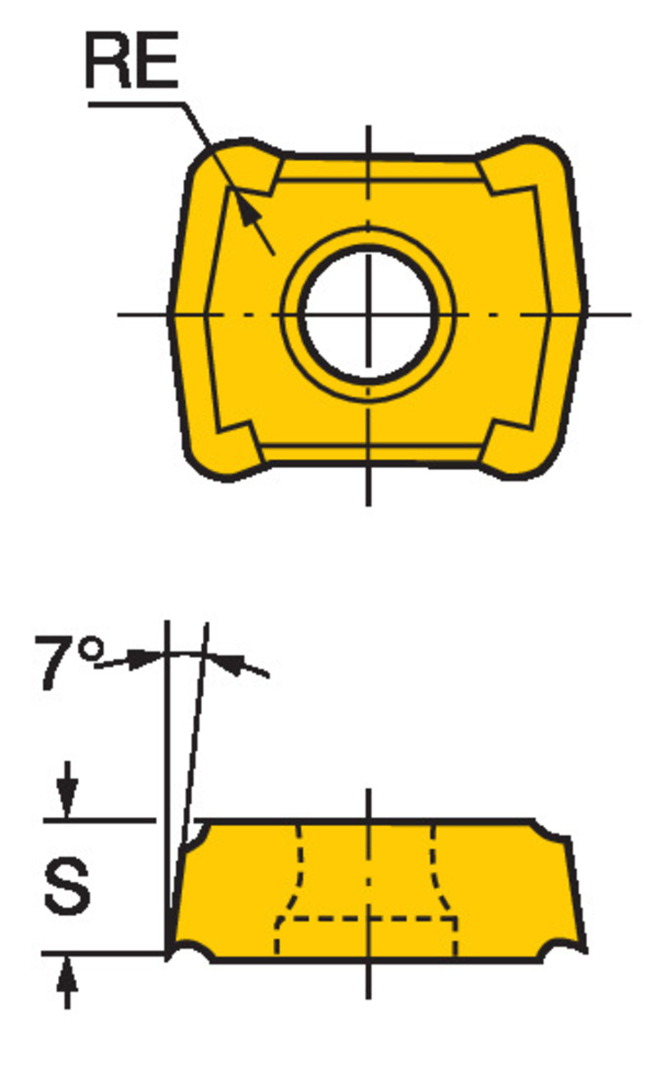 Coromant U, płytka wiertarska LCMX 04 03 08-53    H13A