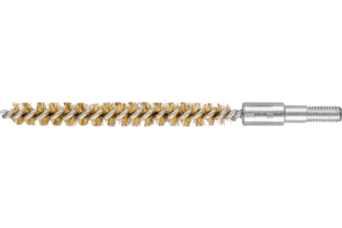 Szczotka wewnętrzna niepleciona IBU Ø8 × 80 mm M6 drut mosiężny Ø0,15