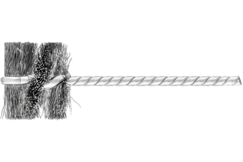 Szczotka wewnętrzna IBU Ø29 × 25 mm trzpień Ø3,8 mm drut stalowy Ø0,20