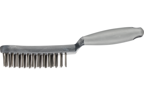 Szczotka ręczna z plastikowym korpusem i ergonomicznym uchwytem HBUP 4-rzędowa drut stalowy Ø0,40