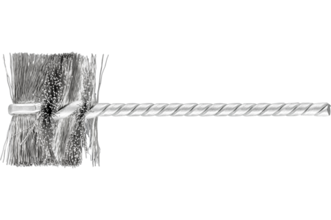 Szczotka wewnętrzna IBU Ø32 × 25 mm trzpień Ø3,8 mm drut ze stali nierdzewnej Ø0,20