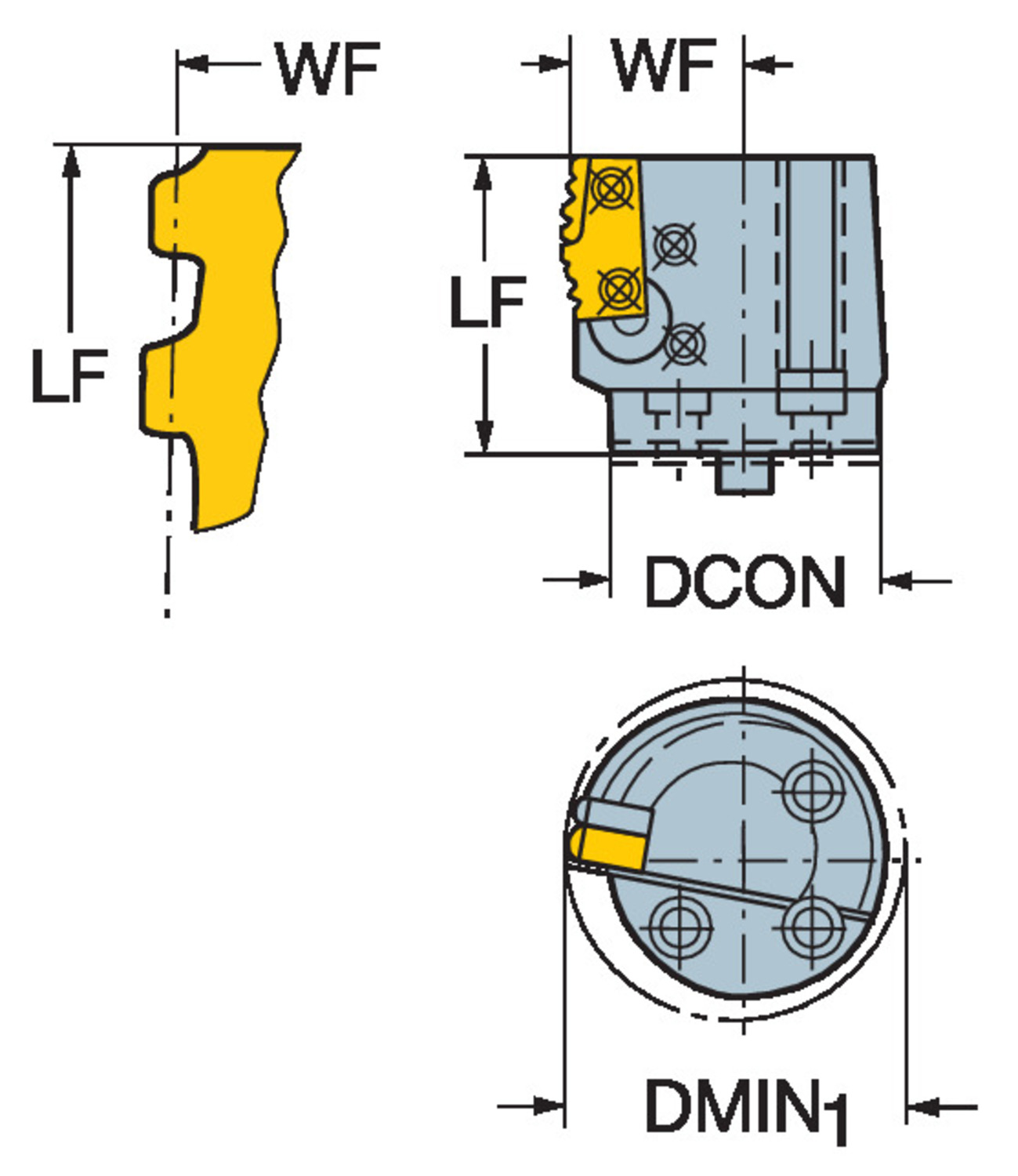 T-Max® Twin-Lock, głowica do toczenia gwintów R566.39KF-404527-24