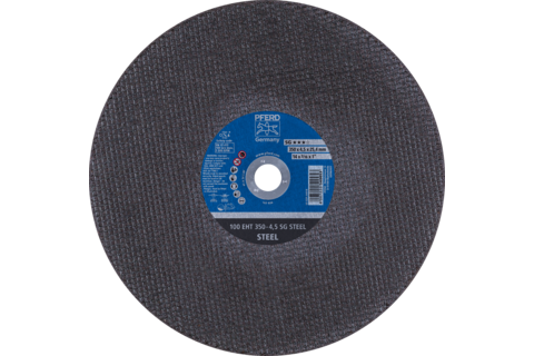 Ściernica tarczowa do cięcia do szlifierki-przecinarki EHT 350 × 4,5 × 25,4 mm SG STEEL do stali (100 m/s)