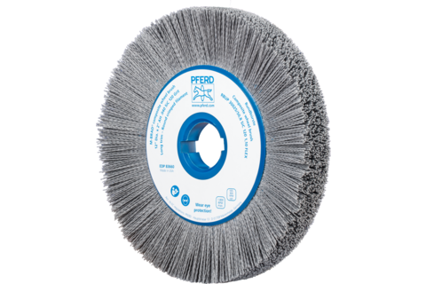 Szczotka kompozytowa tarczowe FLEX RBUP Ø300 × 25 × 50,8 mm włókno SiC do otworu Ø1,10 mm, ziarno 120, stacjonarne