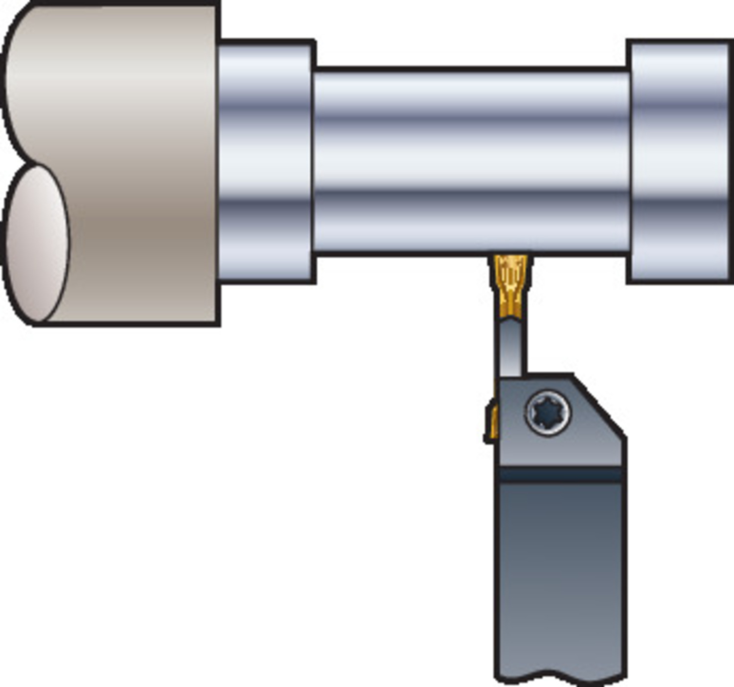 CoroCut® 1-2, płytka tokarska N123L2-0800-0008-TM 2135