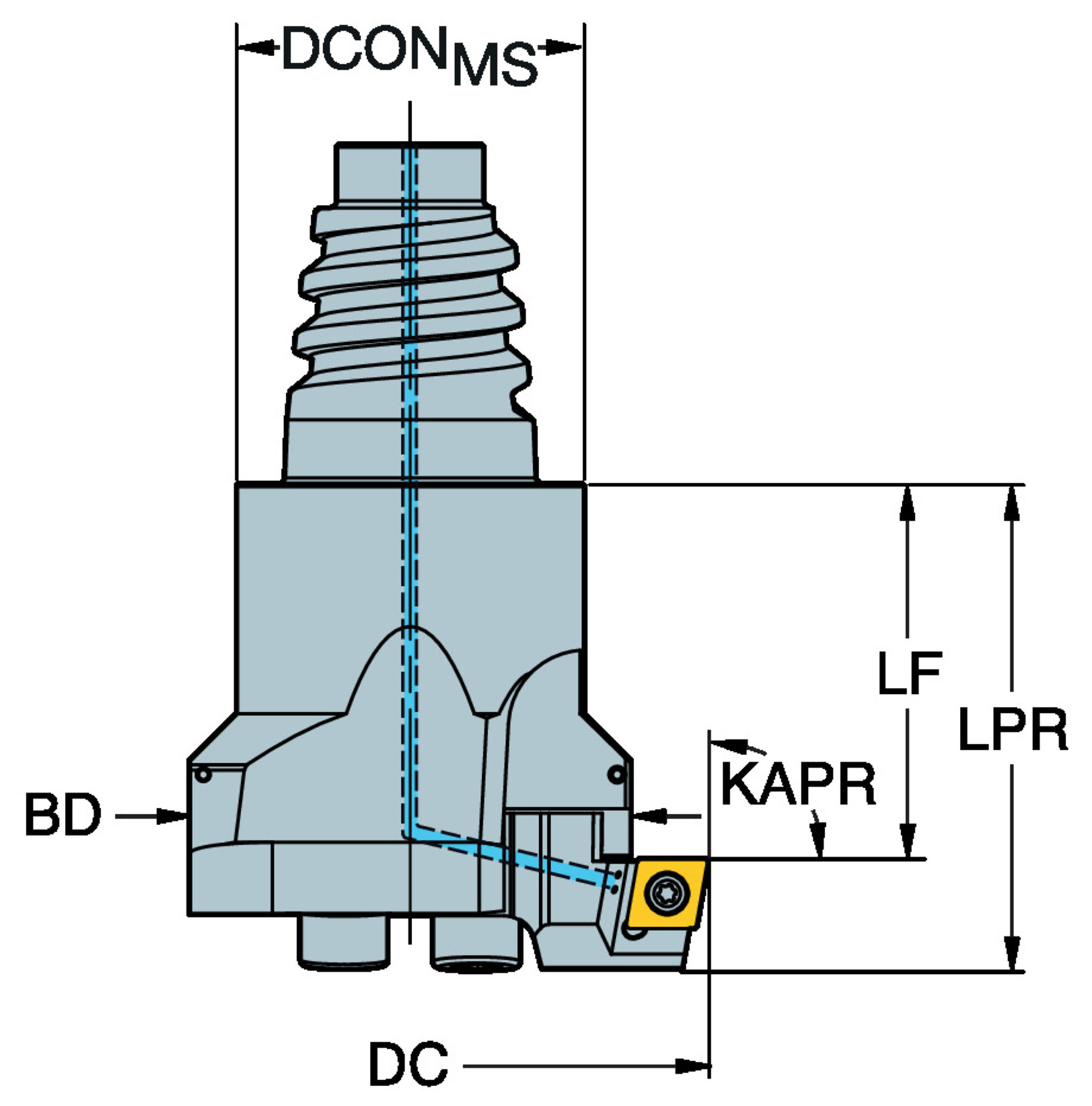 CoroBore® BR10, narzędzie do zgrubnego wytaczania wstecznego BR10-38CC06F-EH20