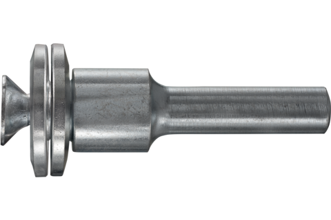 Trzpień mocujący do krążków ściernych otwór 10 mm trzpień Ø8 mm zakres mocowania 4–8 mm