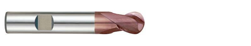 Frez kulowy VHM K-2 "Short Ball" 2FL N30° 3x6x4x50