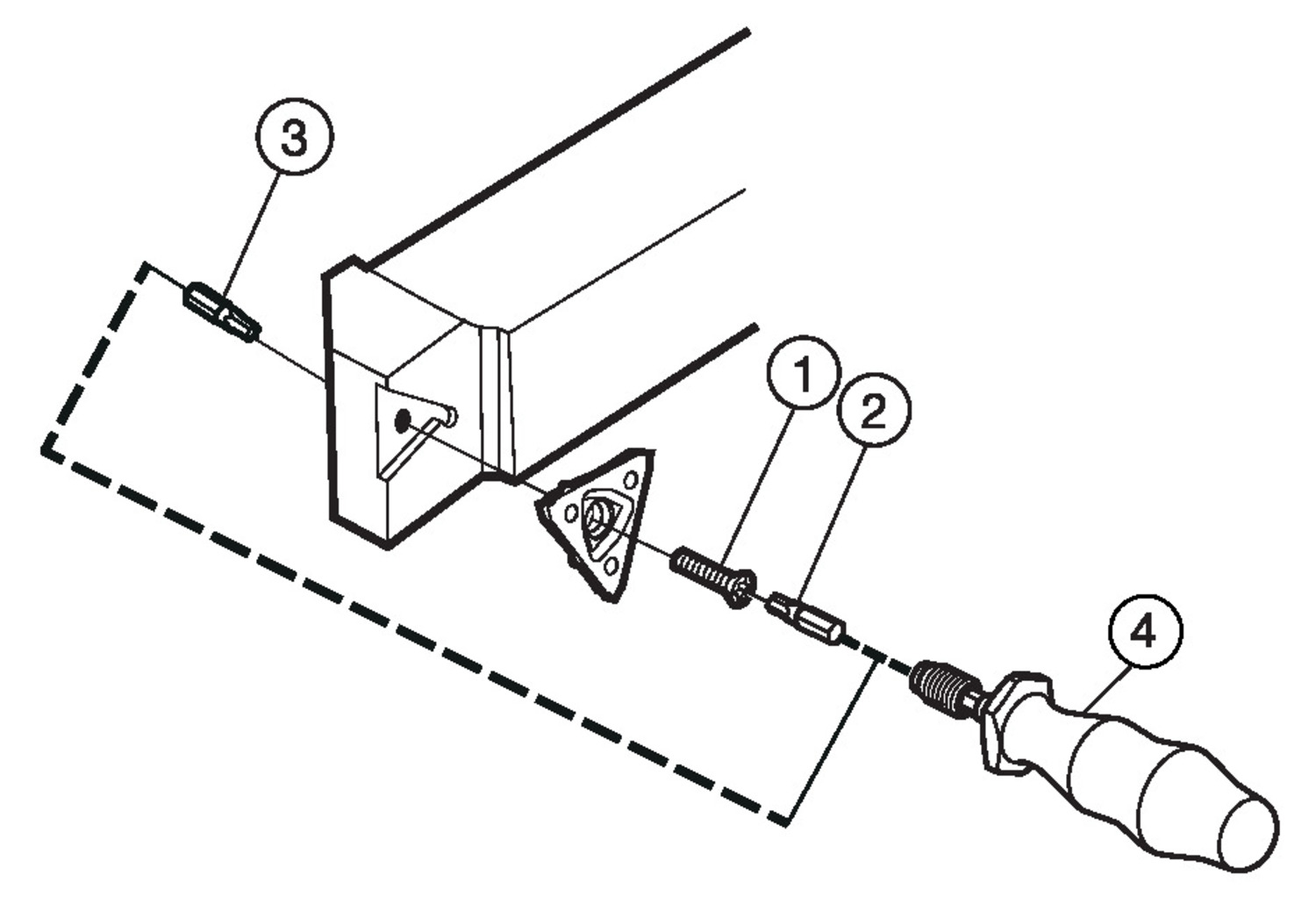 CoroCut® 3, oprawka z chwytem tradycyjnym do przecinania i toczenia rowków RF123T06-1616BM