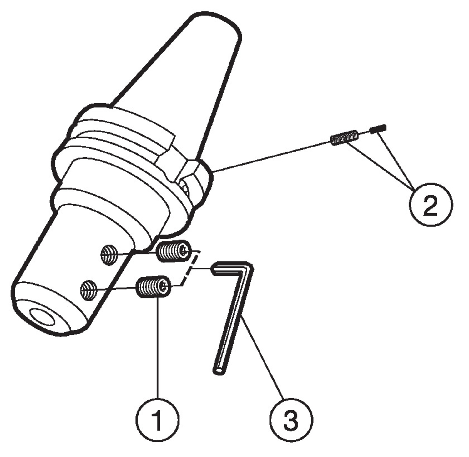 Adapter ze złącza MAS-BT 403 na złącze Weldon A2B20-40 10 100