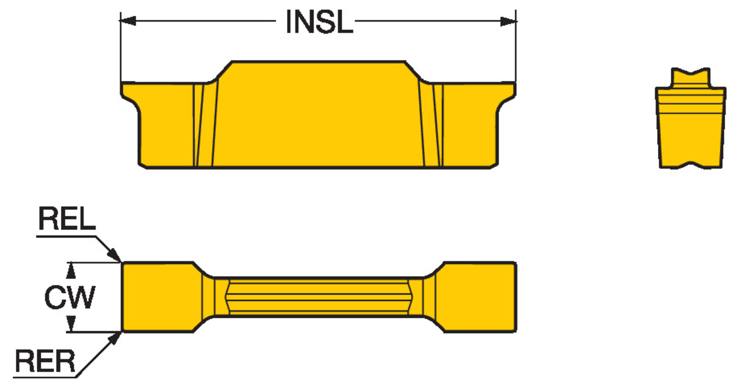 CoroCut® 1-2, półfabrykat węglikowy N123F2-0380-0002-BG H10F