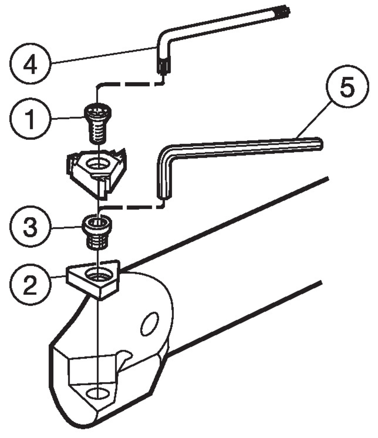 T-Max® U-Lock, wytaczak do toczenia gwintów L166.0KF-16-1625-11B